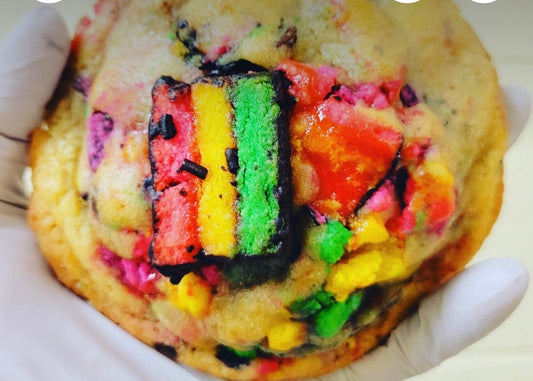 My big fat cookie (rainbow cookie)