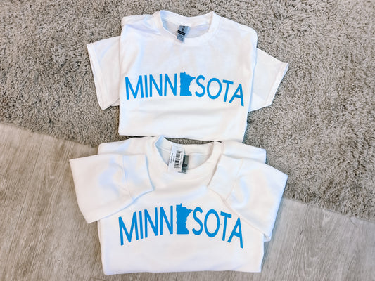 MN white tee