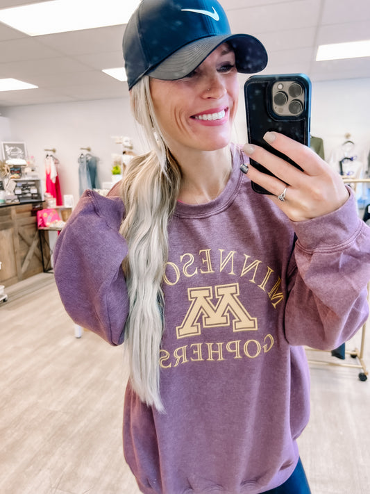 🚨 𝐒𝐩𝐞𝐜𝐢𝐚𝐥 𝐫𝐞𝐥𝐞𝐚𝐬𝐞 🚨 Minnesota Gophers crewneck (orders close Sunday 9/22)