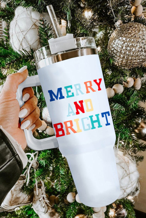 Merry and bright tumbler