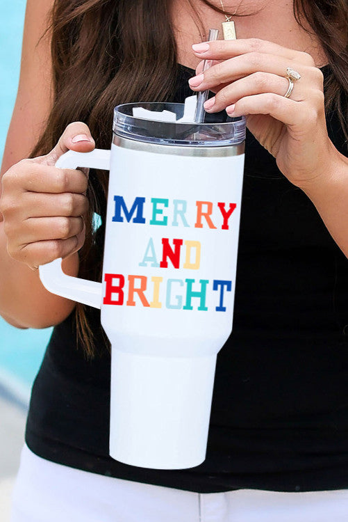 Merry and bright tumbler