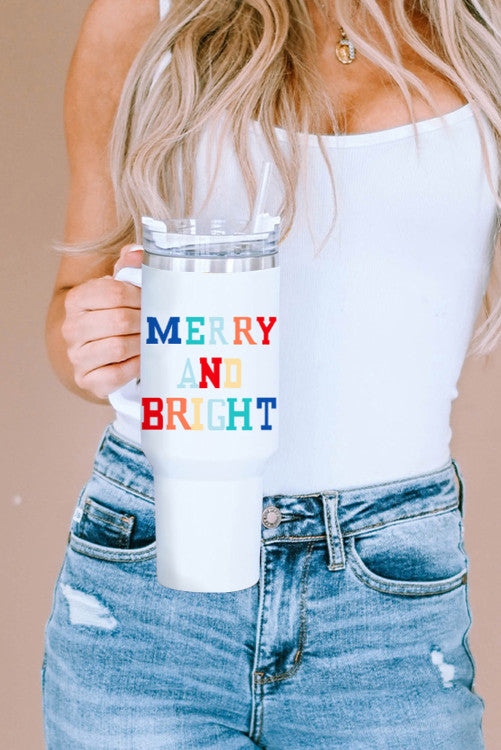 Merry and bright tumbler