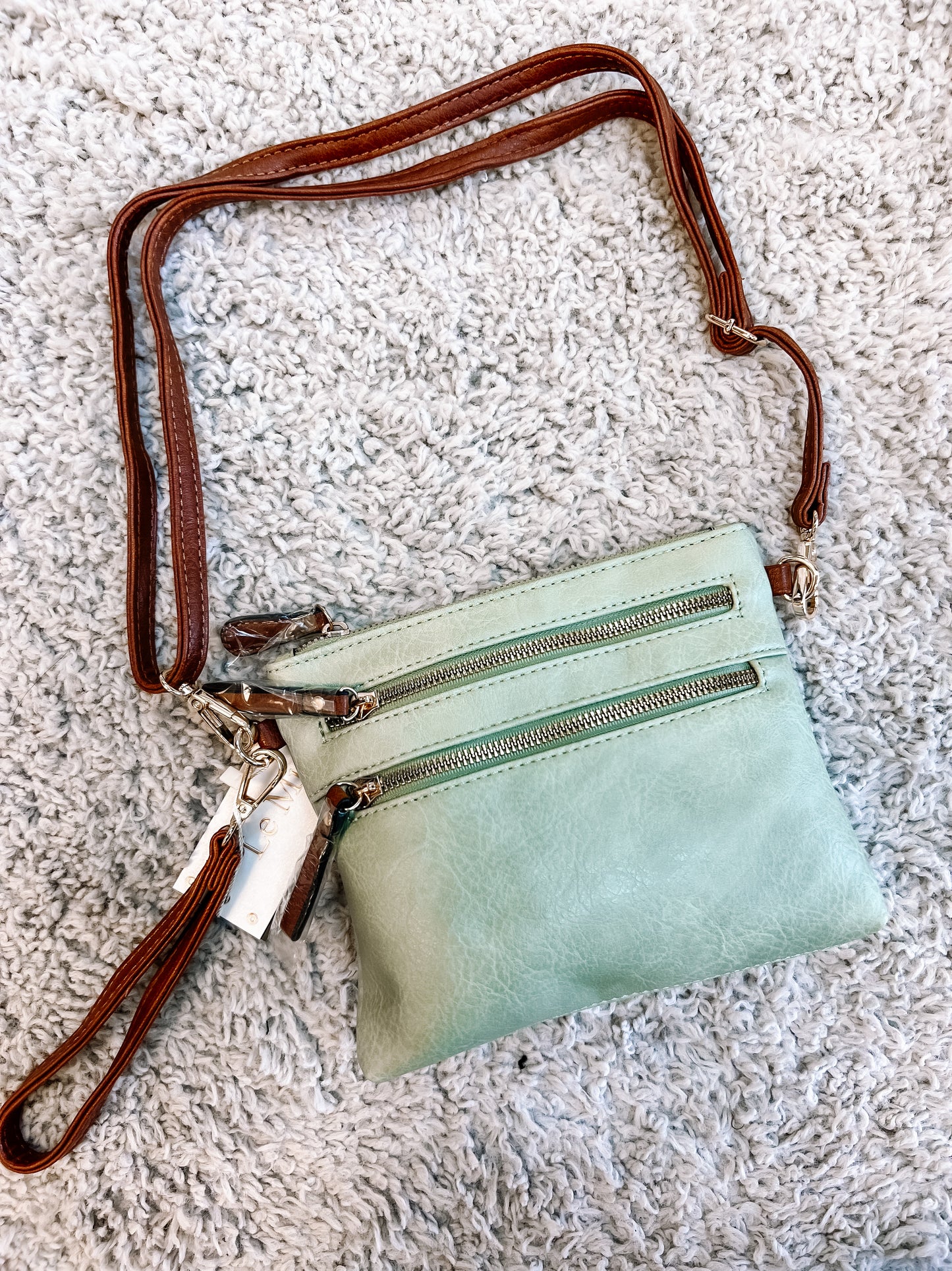 Mint crossbody purse