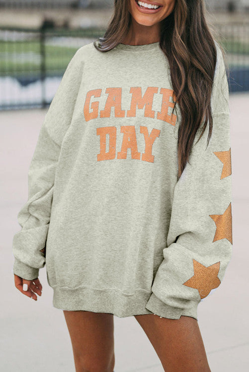 Game Day Graphic Rugby Football Season Sweatshirt