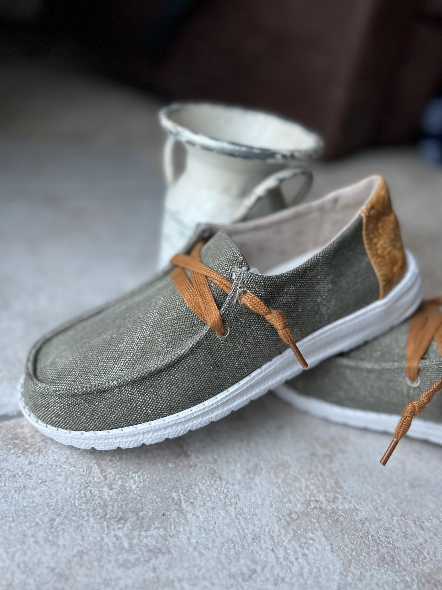 Gypsy Jazz khaki shoe