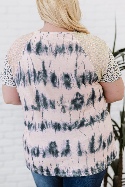 Tie Dye Plus Size Top