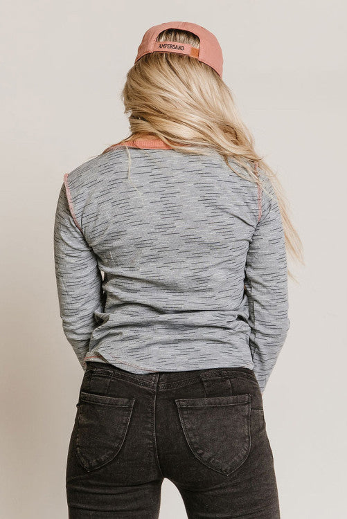 Gray 1x-3x Contrast Detail Top